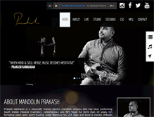 Tablet Screenshot of mandolinprakash.com